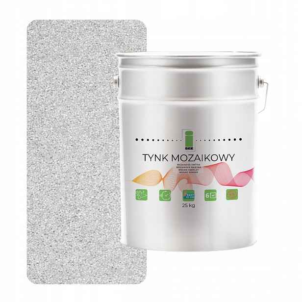 Mozaiková pryskyřičná omítka Marmolit Bílá M01 25 kg Mrazuvzdorná Premium
