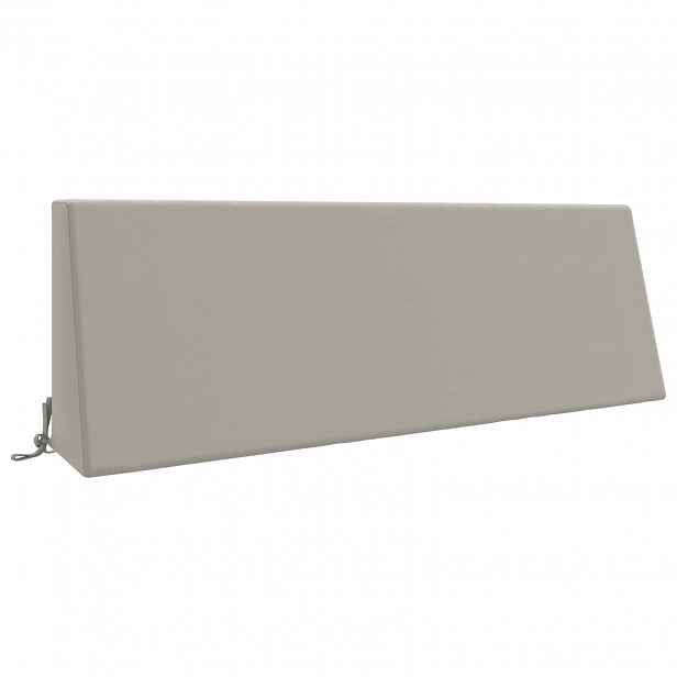 vidaXL polštář za záda SOEST 100% polyester Šedá 120 x 20 x 40 cm