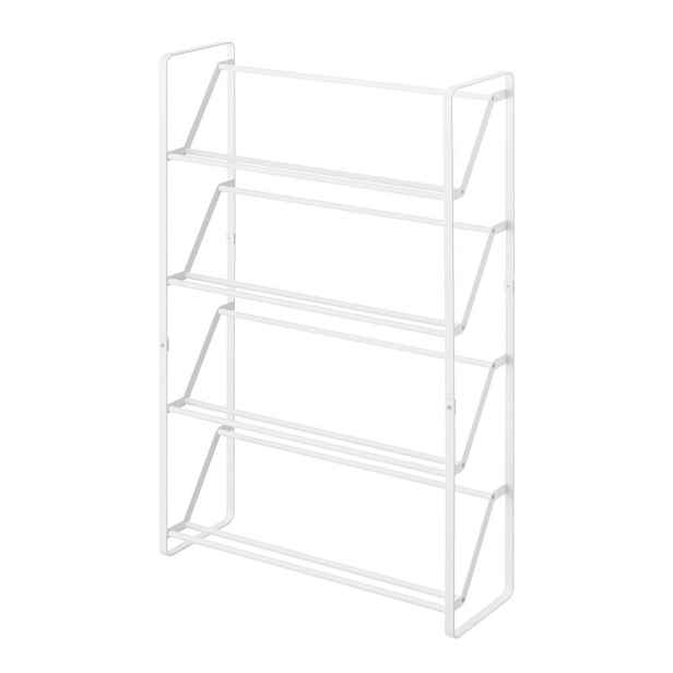 Bílý kovový stojan na boty Frame – YAMAZAKI