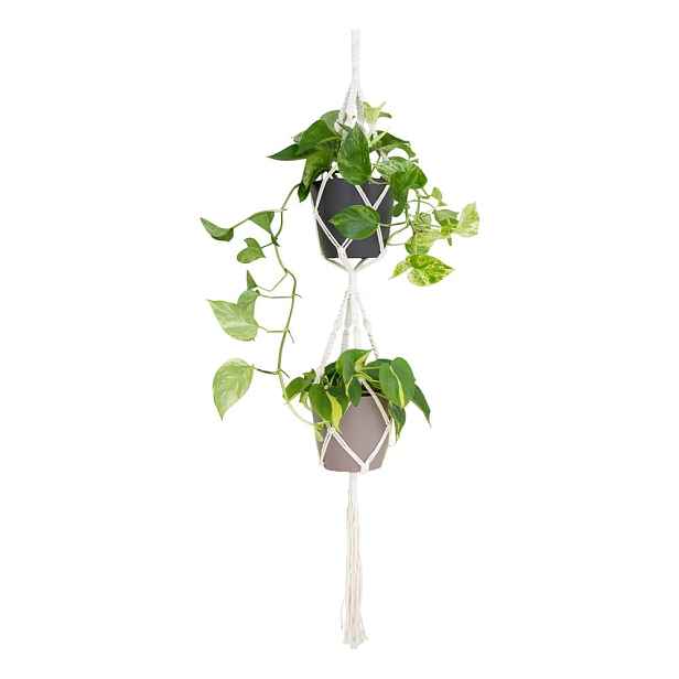 Látkový závěs na květináč ø 10 cm (výška 120 cm) Macramé – Artevasi