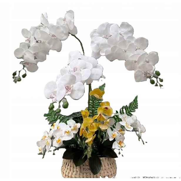 Umělý Orchidej Dekorativní Kompozice Kvalita 50CM-60cm