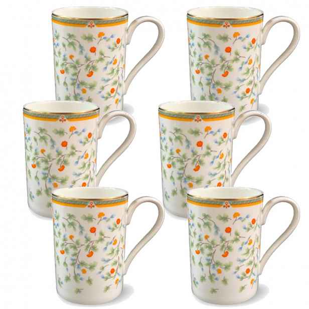 Porcelán Zepter Flora - sada 6 hrnků na teplé nápoje