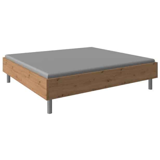 Postel Easy Plus 180x200 cm, dub artisan, komfortní výška