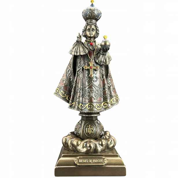 bronzová socha soška figurka Dítěte Ježíše z Prahy Veronese (WU76190A4)