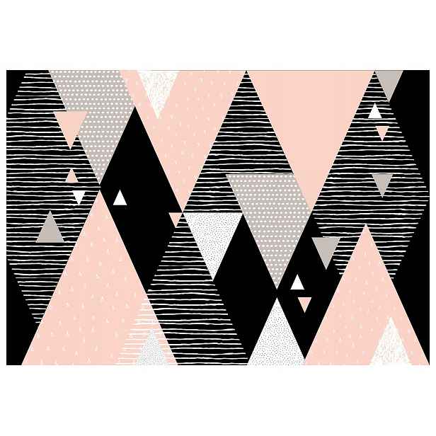 Fototapeta Geometrický minimalismus Růžovo-šedé figury 300x210 lepidlo