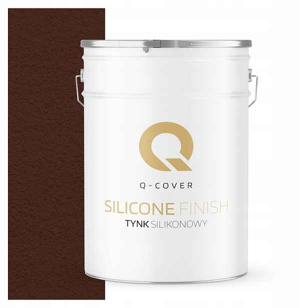 Silikonová Fasádní Omítka Hnědá Teplá Ral 8016 25 Kg Granulace 1.0 mm