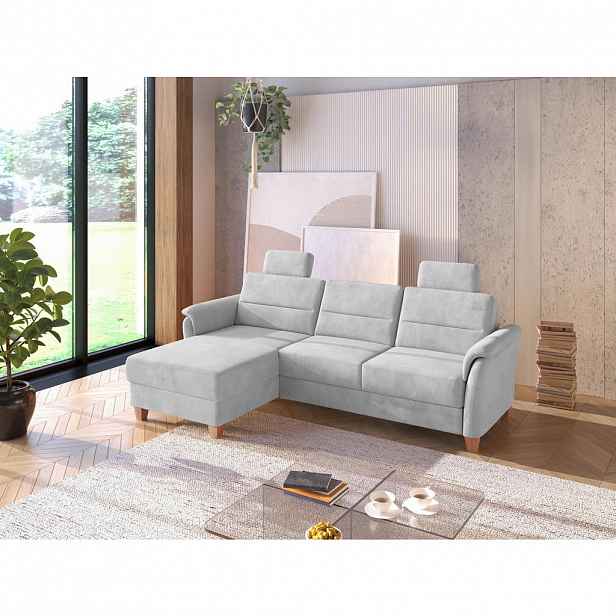 Sit & More ROHOVÁ SEDAČKA, textil, barvy stříbra
