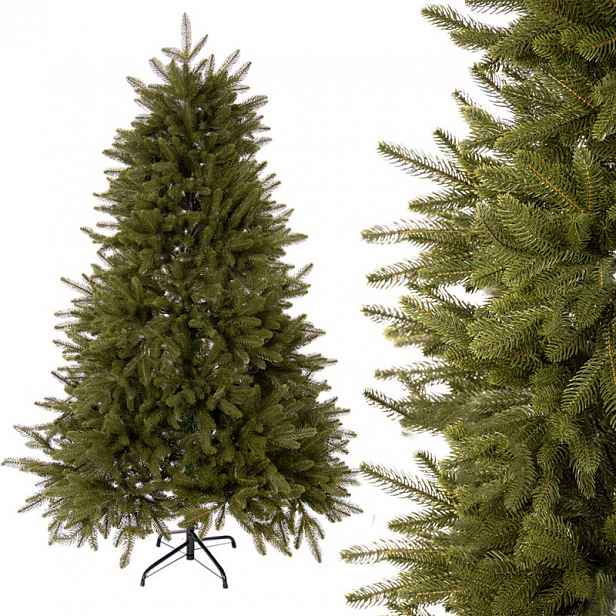 Umělý Vánoční Stromeček Zelený Pe Jako Živý Premium, Hustý, 150 CM, Stojan