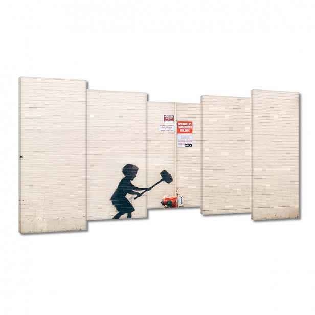 Obrazy 150x80 Banksy Hydrant Graffiti