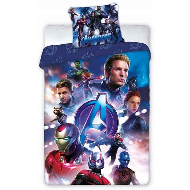 Povlečení 160x200 bavlněné Avengers Endgame Marvel hrdinové