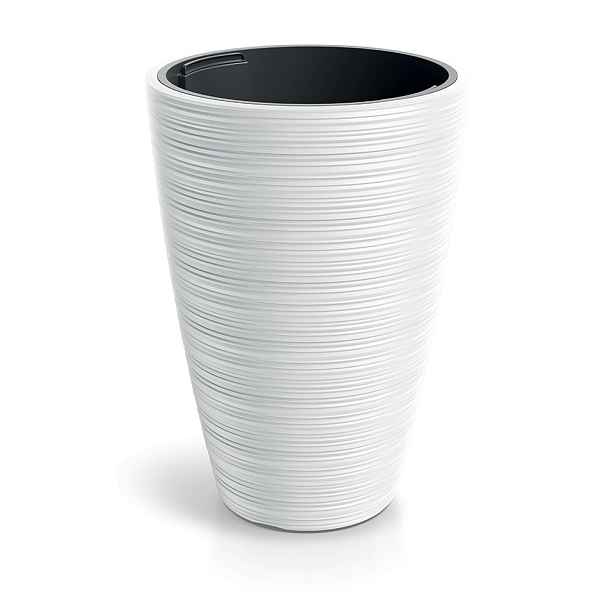 Prosperplast Plastový květináč Venas Round bílý II, varianta 29,9 cm