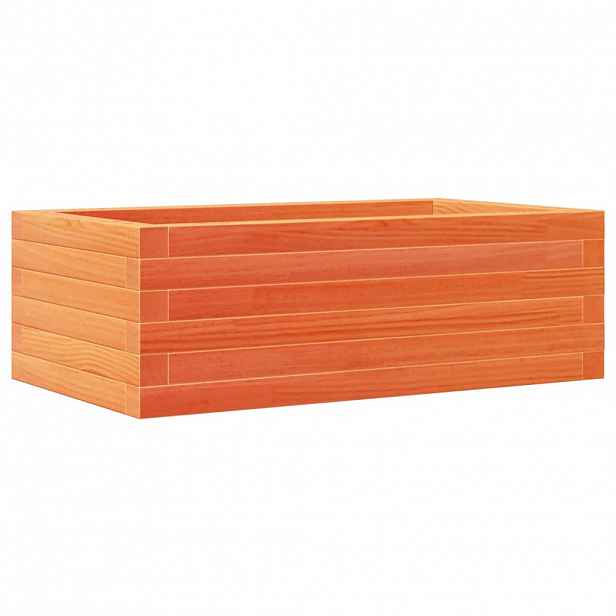 vidaXL Zahradní truhlík voskově hnědý 70x40x23 cm masivní borové dřevo