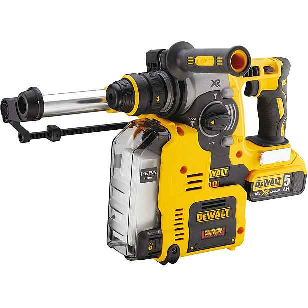 Vrtací Kladivo 18V Xr Bl. Uch. 2*5.0AH S Odsáváním