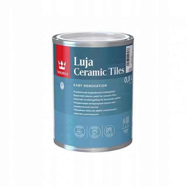 Barva na dlaždice Tikkurila Luja Ceramic Tiles 0.9 l Barvy