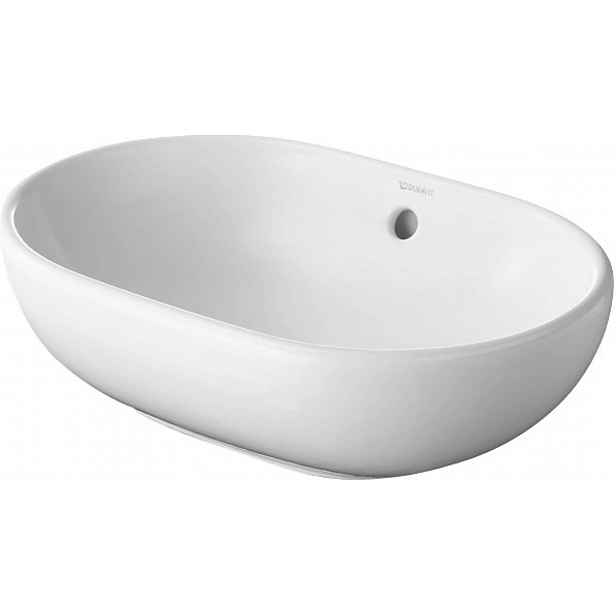 Duravit Bathroom_Foster - Umyvadlo na desku 50x35 cm, s přepadem, bez otvoru pro baterii, bílá 0335500000