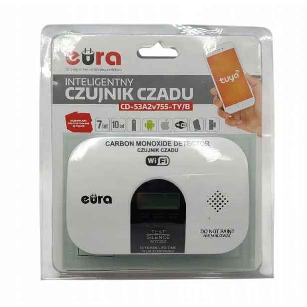Eura Inteligentní Detektor Oxidu Uhelnatého CD-53A2V755-TY/B