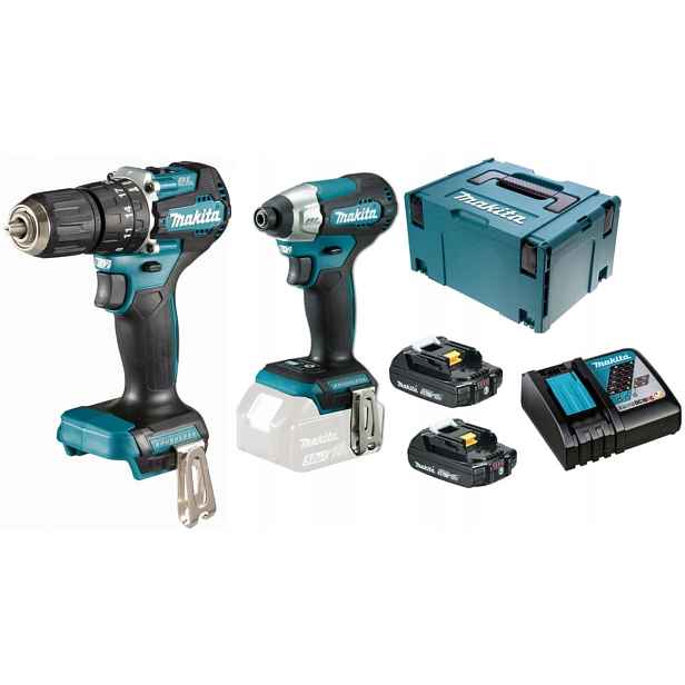 Makita DLX2414AJ Sada Kombo 18V Šroubovák DHP487 Šroubovák DTD157
