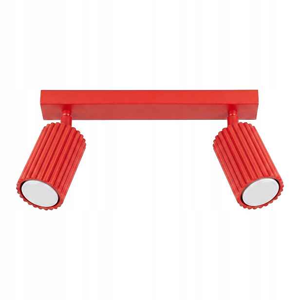 Sollux Lighting stropní svítidlo karbon červená 30 cm 2xGU10 10W