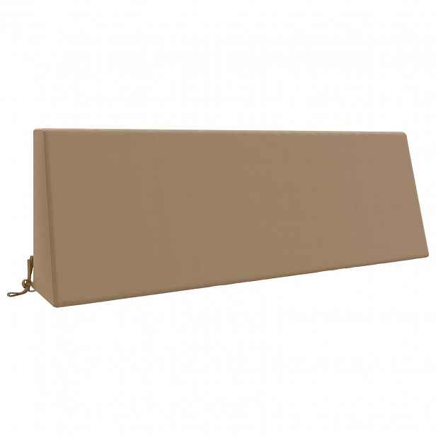 vidaXL polštář za záda SOEST 100% polyester Taupe 120 x 20 x 40 cm