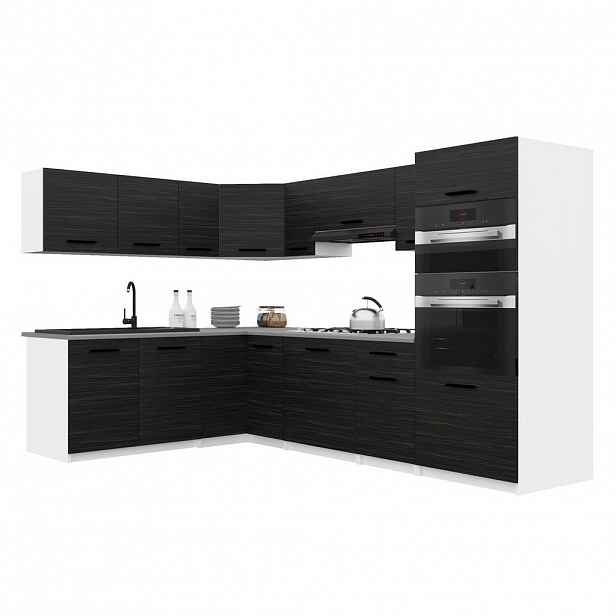 B BELINI GROUP KUCHYŇSKÁ LINKA Italia 8 420 cm , s pracovními deskami, Eben
