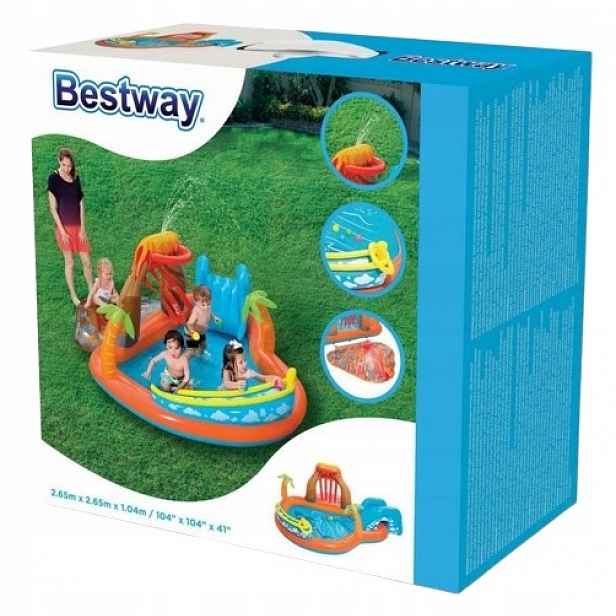 Bestway 53069 Lava Lagoon Vodní dětské hřiště 2,65x2,65x1,04 m