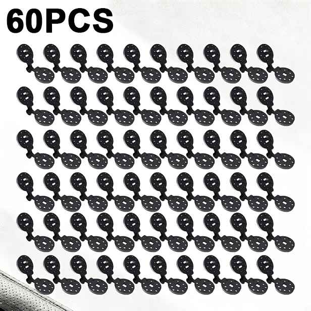 TEMU 60 ks, Klipy pro upevnění stínící sítě, Přídavné spony pro upevnění sluneční ochranné sítě, Vhodné pro stínění dvora, stínění zeleninových