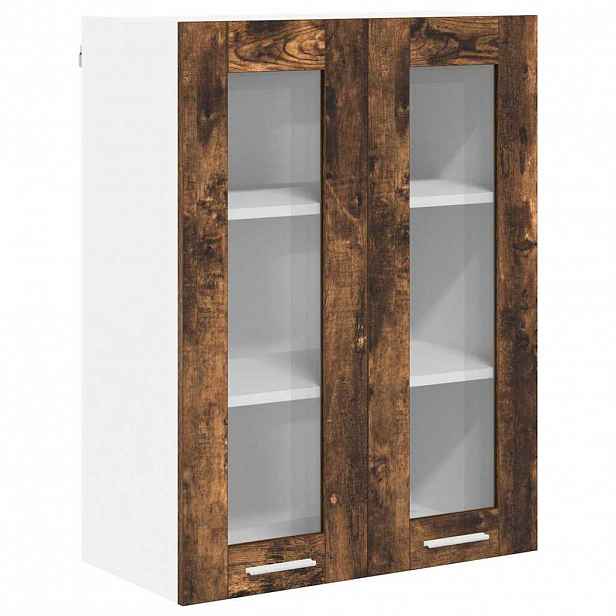 vidaXL Závěsná skříňka Kouřový dub 60 x 31 x 80 cm Kompozitní dřevo