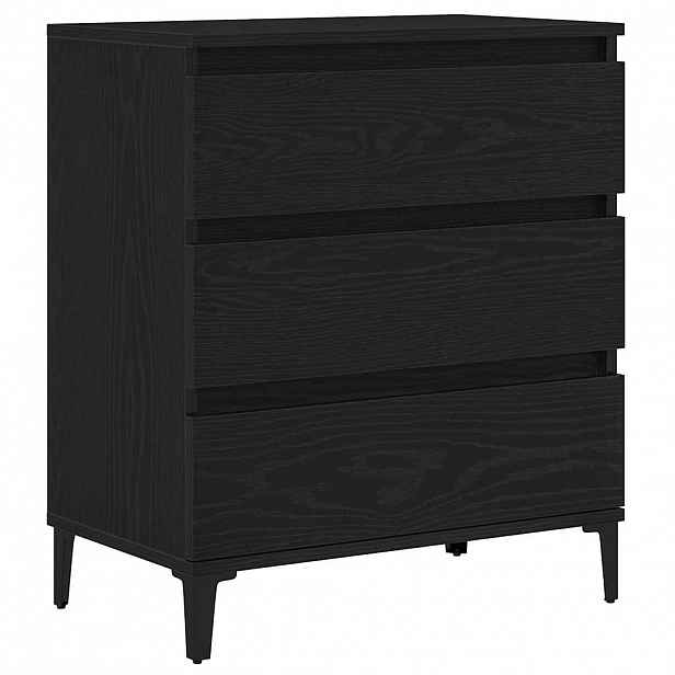 vidaXL Servírovací skříň Černý dub 60 x 35 x 70 cm Kompozitní dřevo