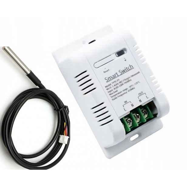 Termostat, regulátor teploty, senzor Tuya WiFi 3000W měření energie
