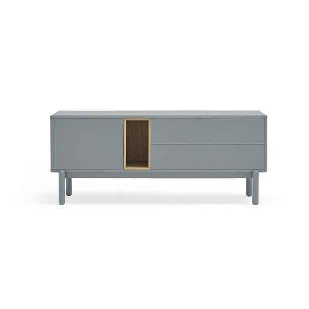 Modro-šedý TV stolek 140x56 cm Corvo – Teulat