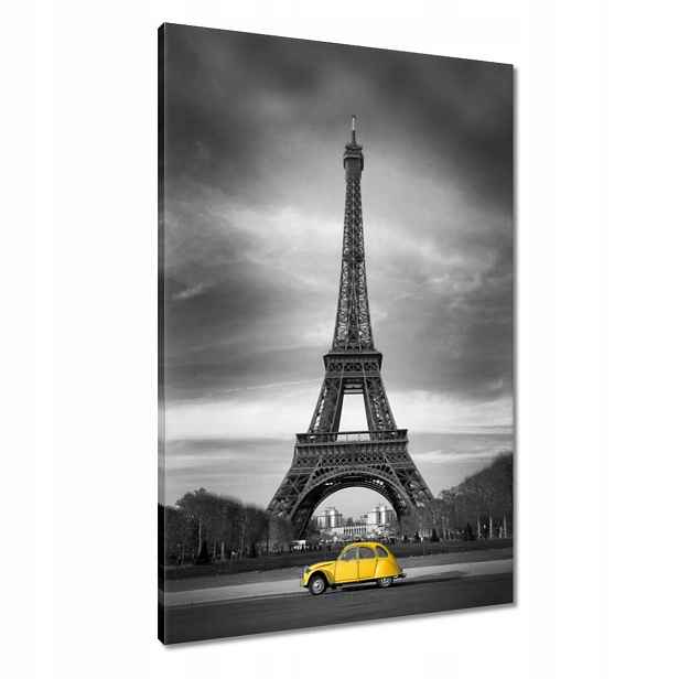 Obrazy 60x90 Žlutý Citroen v Paříži