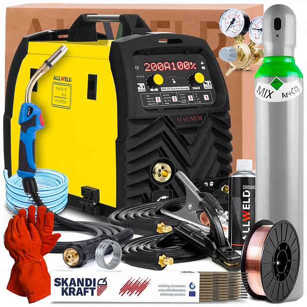 Svářečka Magnum Mig 222 Dual Puls Synergie 230V 200A Tig DC Lutosvařování