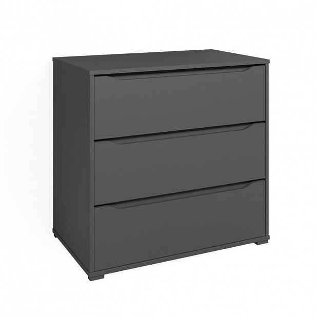 Vicco KREDENC Ruben Antracit 48 x 77.6 cm se 3 zásuvkami
