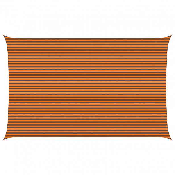 vidaXL Sluneční plachta Oranžová a hnědá 5 x 8 m 100% polyester Oxford