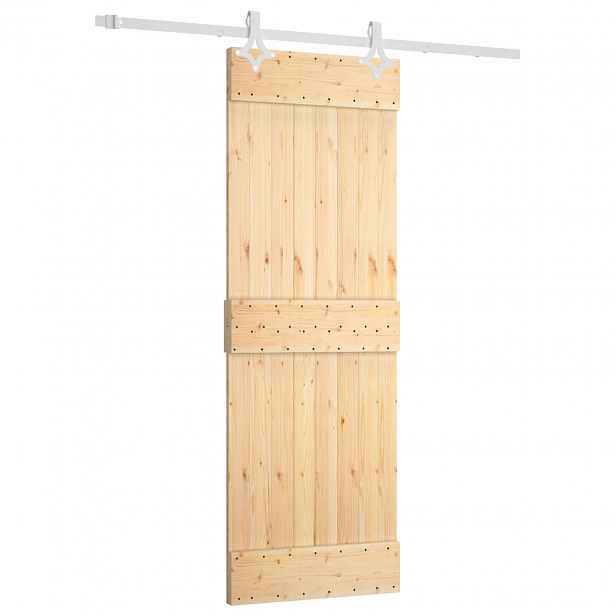 vidaXL Posuvné dveře 70 x 210 cm Masivní borové dřevo (neupravené)
