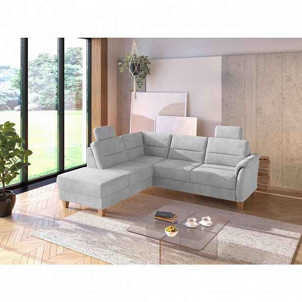 Sit & More ROHOVÁ SEDAČKA, textil, barvy stříbra
