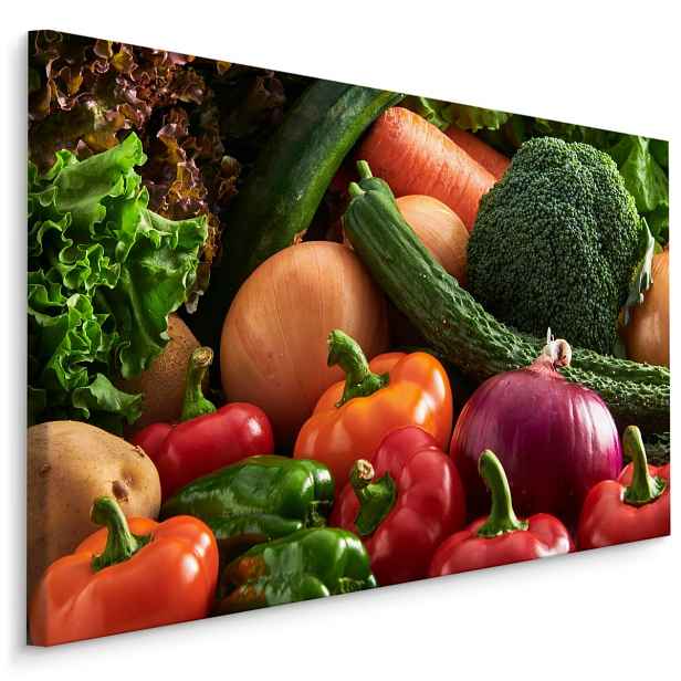 Moderní obraz na plátně do kuchyně Paprika A Cibule Varianta: 30x20