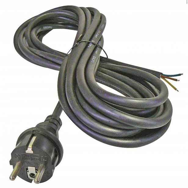 Připojte gumový kabel s konektorem Kabel 5 m Kabel 3x 2,5 mm2 Emos S03450