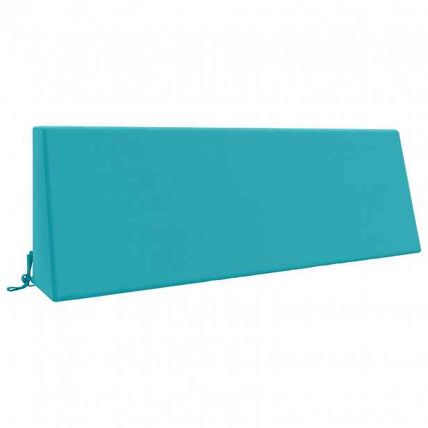vidaXL polštář za záda SOEST 100% polyester Tyrkysová 120 x 20 x 40 cm