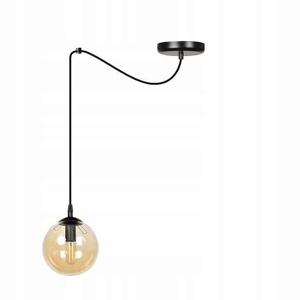 Závěsná lampa Gigi 1 černo-medová 1xE14 stmívatelná Emibig