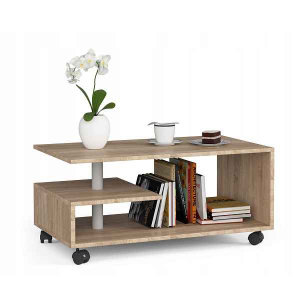 Konferenční stolek Vini dub sonoma 90x51 cm Akd