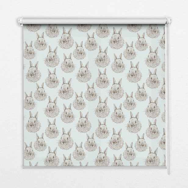 TULUP VNITŘNÍ roleta - okenní roleta - roleta - 60x140 cm - Králíci