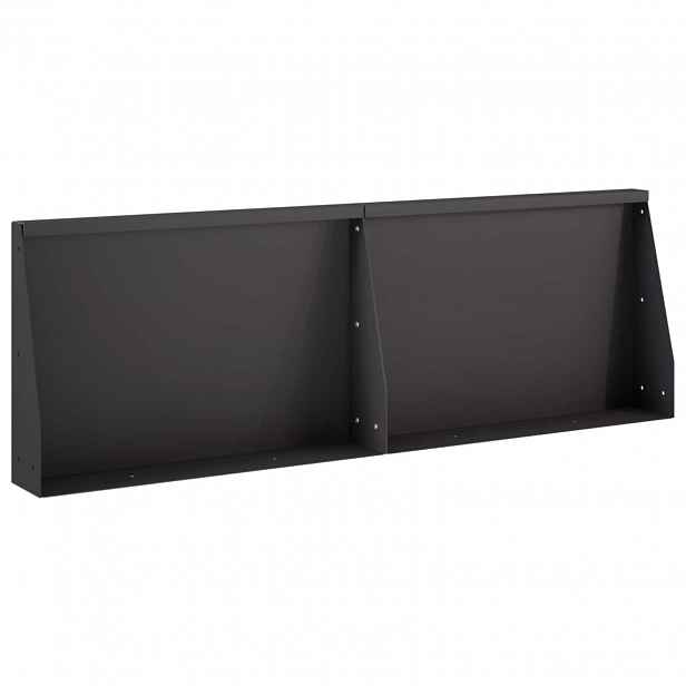 vidaXL Opěrná zeď 2 ks 60 x 12 x 30 cm Ocel Černá