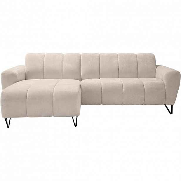 Beautysofa ROHOVÁ pohovka Volare Mini bez funkce spaní, béžová, levá, látka Vega