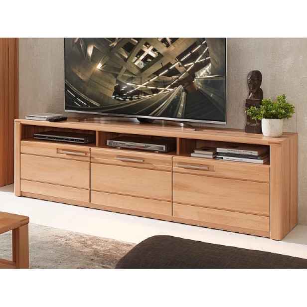 Široký TV stolek Nature One, 190 cm, masivní buk