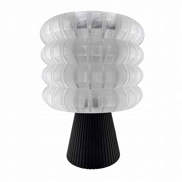 Stolní lampa Noční Designová 3D Forge Bubble Retro E27 34 cm Černá
