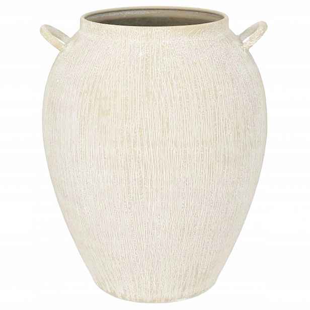 Váza Na Kytice Květy Loft Bílá 30 cm Boho Retro Loft Ozdoba Dekorace