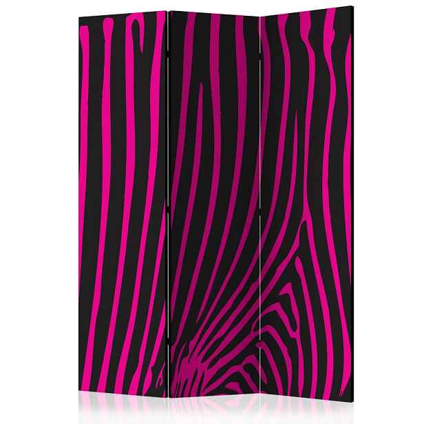 Paraván Zebra pattern (violet) Dekorhome