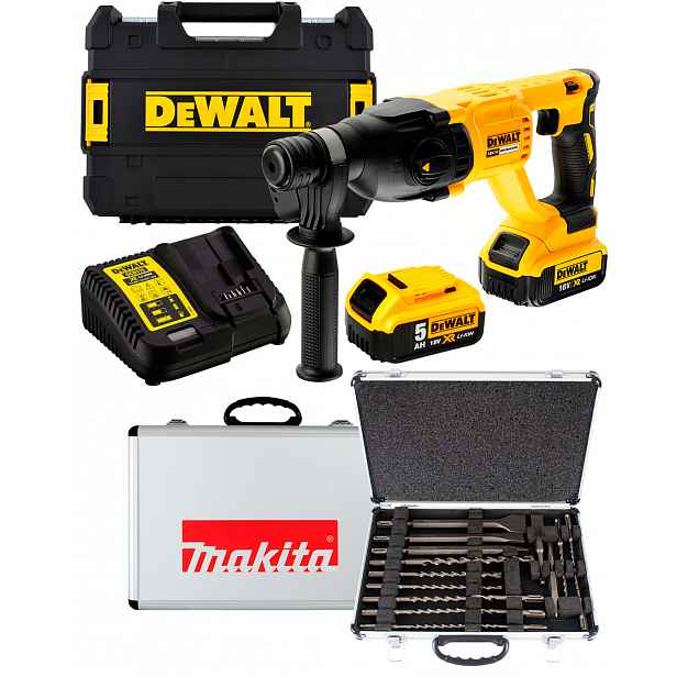 DeWalt DCH133P2 Vrtací kladivo 2x 5Ah 17ks otvorů