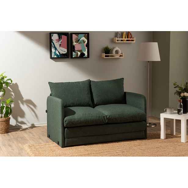 Dvoumístná rozkládací pohovka Saga 2-Seater - Green